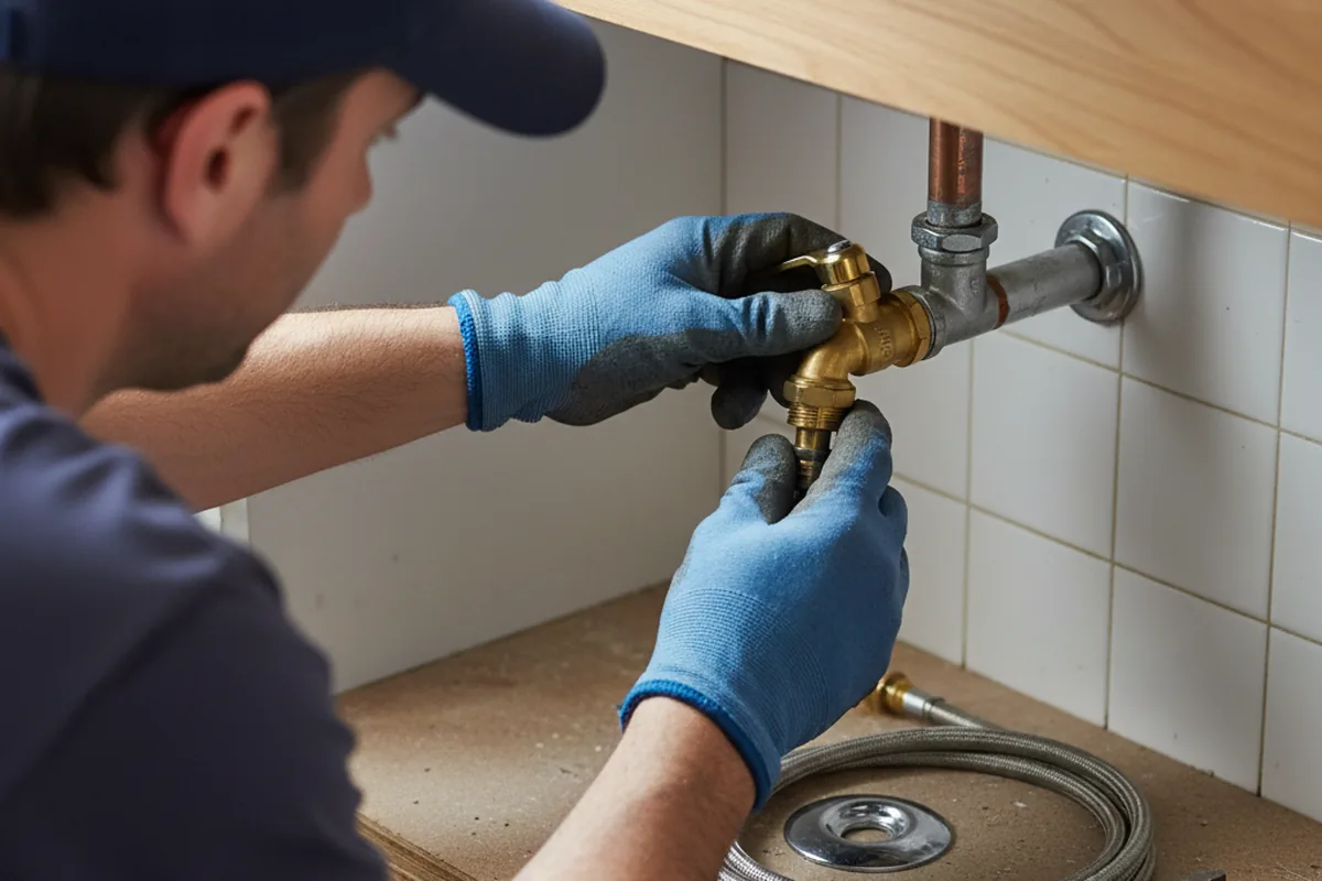 Shutoff valve and fitting work during Repiping in Friendship
